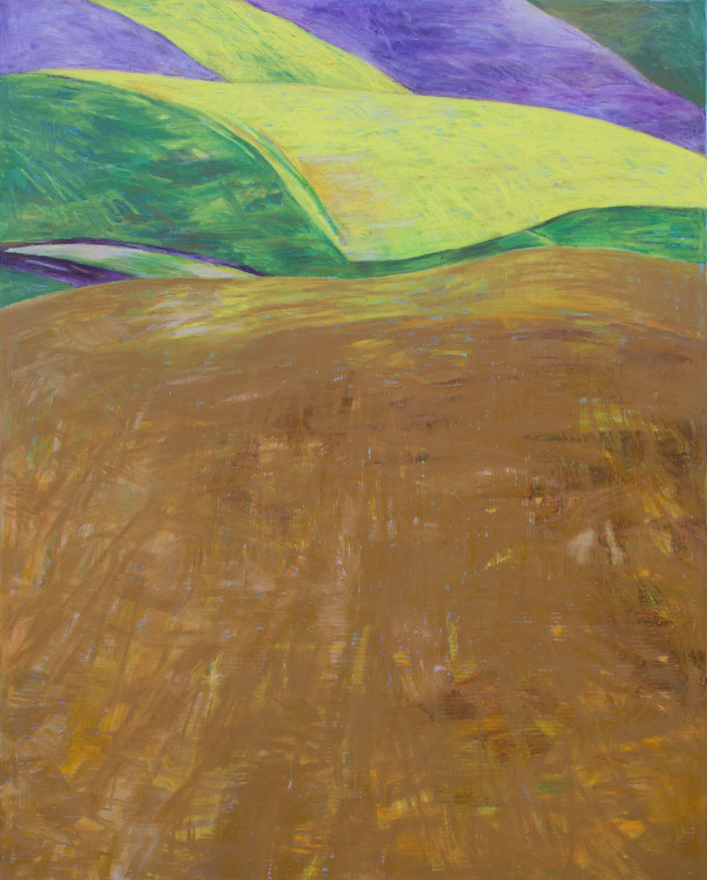 Das Rottal, Herbst 2018, Öl(-sticks) auf Leinwand, 160 x 130 cm